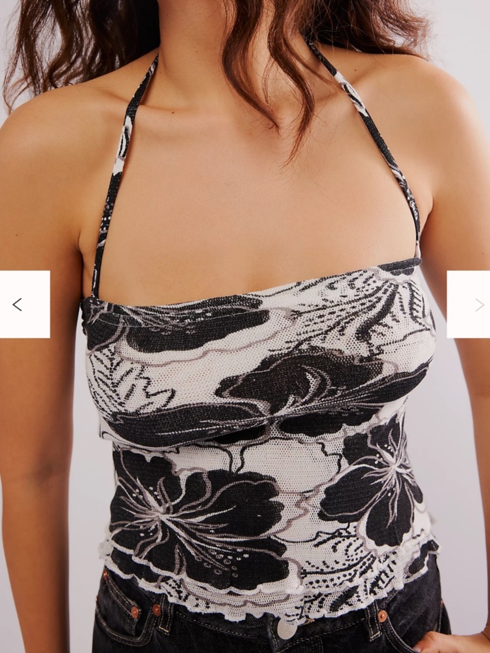 Free People Poppy Halter Tube Top